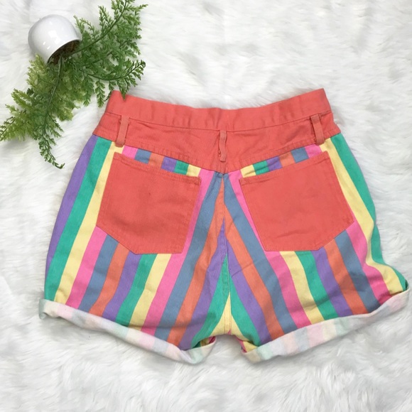 90s striped shorts